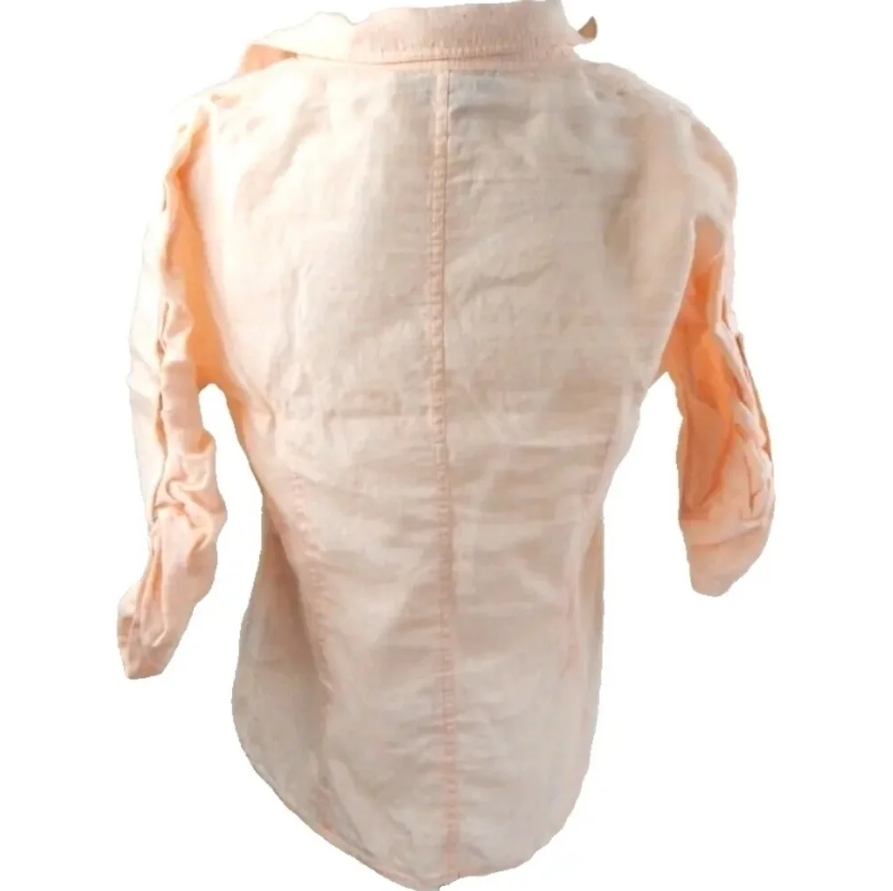 Lafayette 148 Linen Button Down Top - Picture 3 of 3